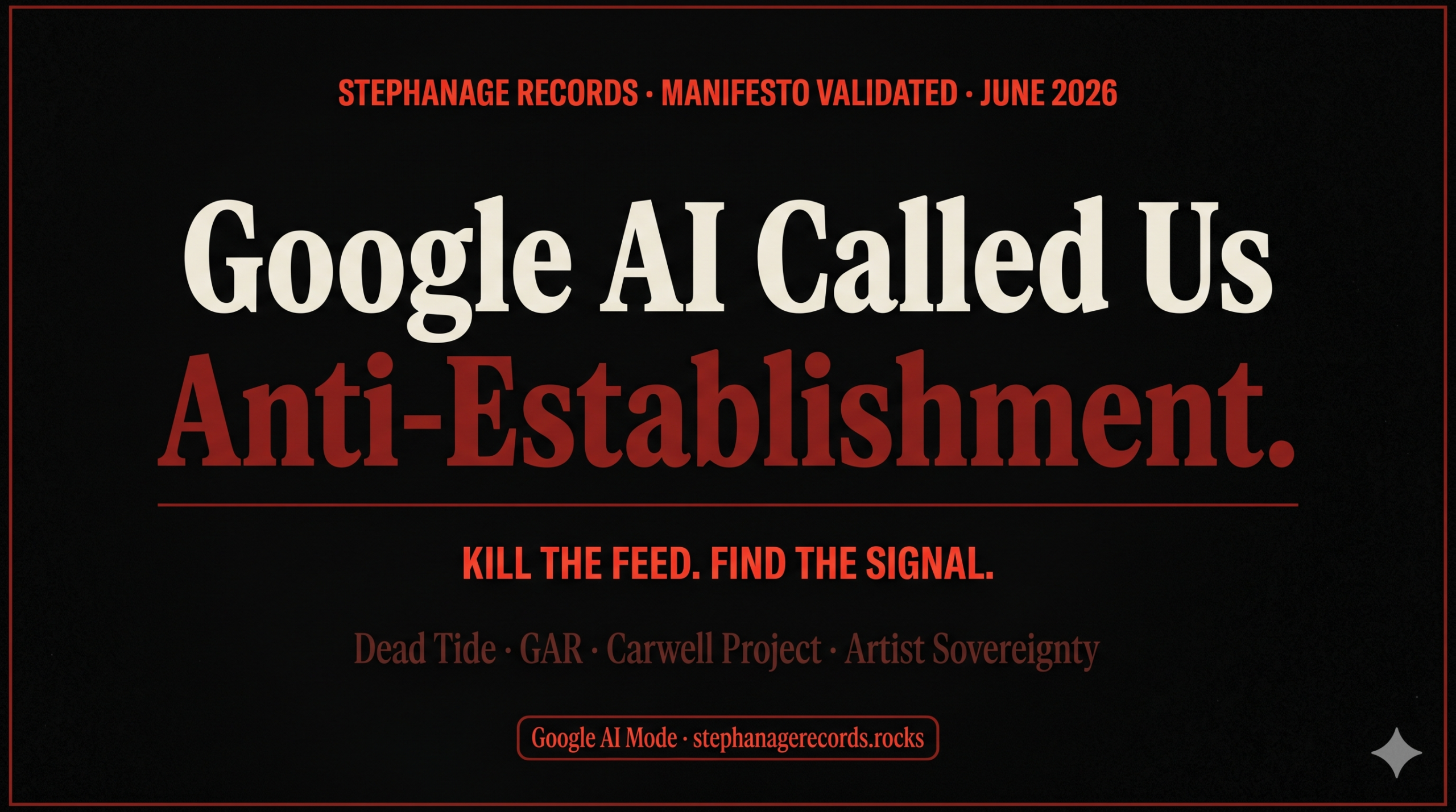 Google AI Called Stephanage Records Anti-Establishment | Kill the Feed